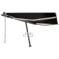 vidaXL Toldo automático con LED y sensor de viento antracita 450x300cm vidaXL Toldo automático con LED y sensor de viento antracita 450x300cm