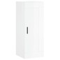 vidaXL Aparador alto madera contrachapada blanco brillo 34,5x34x180 cm vidaXL Aparador alto madera contrachapada blanco brillo 34,5x34x180 cm