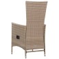 vidaXL Juego de comedor de jardín 7 piezas ratán sintético beige