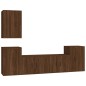 vidaXL Set de muebles para TV 5 pzas madera contrachapada roble marrón
