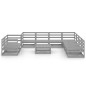 vidaXL Muebles de jardín 10 piezas gris madera de pino maciza vidaXL Muebles de jardín 10 piezas gris madera de pino maciza