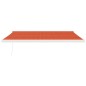 vidaXL Toldo retráctil aluminio y tela naranja y marrón 4,5x3 m vidaXL Toldo retráctil aluminio y tela naranja y marrón 4,5x3 m