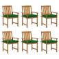 vidaXL Sillas de jardín y cojines 6 unidades madera maciza de acacia vidaXL Sillas de jardín y cojines 6 unidades madera maciza de acacia
