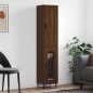 vidaXL Aparador alto madera contrachapada roble marrón 34,5x34x180 cm vidaXL Aparador alto madera contrachapada roble marrón 34,5x34x180 cm