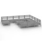 vidaXL Juego de muebles de jardín 12 piezas madera maciza de pino gris vidaXL Juego de muebles de jardín 12 piezas madera maciza de pino gris