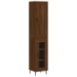 vidaXL Aparador alto madera contrachapada roble marrón 34,5x34x180 cm vidaXL Aparador alto madera contrachapada roble marrón 34,5x34x180 cm