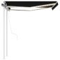 vidaXL Toldo automático con LED y sensor de viento antracita 3x2,5 m vidaXL Toldo automático con LED y sensor de viento antracita 3x2,5 m