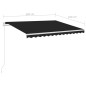vidaXL Toldo automático con LED y sensor de viento antracita 3x2,5 m vidaXL Toldo automático con LED y sensor de viento antracita 3x2,5 m