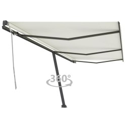 vidaXL Toldo de pie retráctil manual crema 600x300 cm