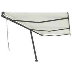 vidaXL Toldo de pie retráctil manual crema 600x300 cm