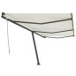 vidaXL Toldo de pie retráctil manual crema 600x300 cm