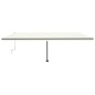 vidaXL Toldo de pie retráctil manual crema 600x300 cm
