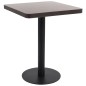 vidaXL Mesa de jardín bistró MDF marrón oscuro 60x60 cm vidaXL Mesa de jardín bistró MDF marrón oscuro 60x60 cm
