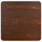 vidaXL Mesa de jardín bistró MDF marrón oscuro 60x60 cm vidaXL Mesa de jardín bistró MDF marrón oscuro 60x60 cm