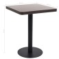 vidaXL Mesa de jardín bistró MDF marrón oscuro 60x60 cm vidaXL Mesa de jardín bistró MDF marrón oscuro 60x60 cm