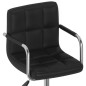 vidaXL Silla de comedor giratoria cuero sintético negro vidaXL Silla de comedor giratoria cuero sintético negro