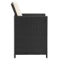 vidaXL Set de comedor de jardín 3 piezas con cojines negro vidaXL Set de comedor de jardín 3 piezas con cojines negro