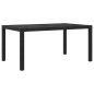 vidaXL Juego de comedor de jardín 7 piezas ratán sintético negro vidaXL Juego de comedor de jardín 7 piezas ratán sintético negro