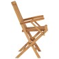 vidaXL Sillas de jardín plegables 4 unidades madera maciza de teca vidaXL Sillas de jardín plegables 4 unidades madera maciza de teca