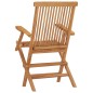 vidaXL Sillas de jardín plegables 4 unidades madera maciza de teca vidaXL Sillas de jardín plegables 4 unidades madera maciza de teca