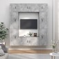 vidaXL Set de muebles de TV 8 pzas madera contrachapada gris hormigón vidaXL Set de muebles de TV 8 pzas madera contrachapada gris hormigón