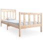 vidaXL Estructura de cama madera maciza 90x200 cm