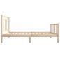 vidaXL Estructura de cama madera maciza 90x200 cm