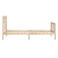 vidaXL Estructura de cama madera maciza 100x200 cm