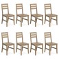 vidaXL Sillas de comedor 8 unidades madera maciza de acacia