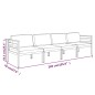 vidaXL Set muebles de jardín 4 pzas y cojines aluminio gris antracita vidaXL Set muebles de jardín 4 pzas y cojines aluminio gris antracita