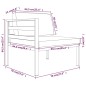 vidaXL Set muebles de jardín 4 pzas y cojines aluminio gris antracita vidaXL Set muebles de jardín 4 pzas y cojines aluminio gris antracita