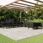 vidaXL Set muebles de jardín 10 pzas y cojines aluminio gris antracita vidaXL Set muebles de jardín 10 pzas y cojines aluminio gris antracita