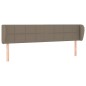 vidaXL Cabecero de tela gris taupe 183x23x78/88 cm vidaXL Cabecero de tela gris taupe 183x23x78/88 cm