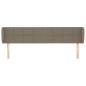 vidaXL Cabecero de tela gris taupe 183x23x78/88 cm vidaXL Cabecero de tela gris taupe 183x23x78/88 cm