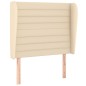 vidaXL Cabecero con orejas de tela color crema 103x23x118/128 cm vidaXL Cabecero con orejas de tela color crema 103x23x118/128 cm