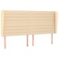 vidaXL Cabecero con orejas de tela color crema 203x23x118/128 cm vidaXL Cabecero con orejas de tela color crema 203x23x118/128 cm