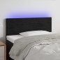 vidaXL Cabecero con LED de terciopelo negro 100x5x78/88 cm vidaXL Cabecero con LED de terciopelo negro 100x5x78/88 cm