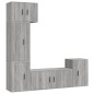 vidaXL Set de muebles para TV 5 pzas madera contrachapada gris Sonoma vidaXL Set de muebles para TV 5 pzas madera contrachapada gris Sonoma
