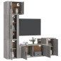 vidaXL Set de muebles para TV 5 pzas madera contrachapada gris Sonoma vidaXL Set de muebles para TV 5 pzas madera contrachapada gris Sonoma