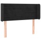 vidaXL Cabecero con LED de terciopelo negro 103x16x78/88 cm vidaXL Cabecero con LED de terciopelo negro 103x16x78/88 cm