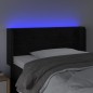 vidaXL Cabecero con LED de terciopelo negro 103x16x78/88 cm vidaXL Cabecero con LED de terciopelo negro 103x16x78/88 cm