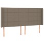 vidaXL Cabecero con LED de tela gris taupe 183x16x118/128 cm vidaXL Cabecero con LED de tela gris taupe 183x16x118/128 cm