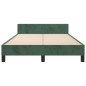vidaXL Estructura cama con cabecero terciopelo verde oscuro 120x200 cm vidaXL Estructura cama con cabecero terciopelo verde oscuro 120x200 cm