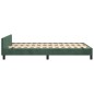 vidaXL Estructura cama con cabecero terciopelo verde oscuro 120x200 cm vidaXL Estructura cama con cabecero terciopelo verde oscuro 120x200 cm