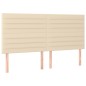 vidaXL Cama box spring con colchón tela color crema 200x200 cm vidaXL Cama box spring con colchón tela color crema 200x200 cm