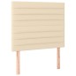 vidaXL Cama box spring con colchón y LED tela crema 120x200 cm vidaXL Cama box spring con colchón y LED tela crema 120x200 cm