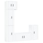 vidaXL Set de muebles para TV 5 piezas madera contrachapada blanco