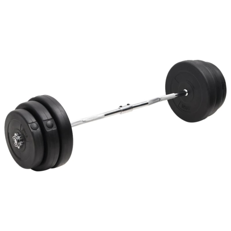 vidaXL Mancuerna curl con discos 90 kg vidaXL Mancuerna curl con discos 90 kg