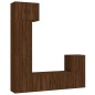 vidaXL Set de muebles para TV 5 pzas madera contrachapada roble marrón vidaXL Set de muebles para TV 5 pzas madera contrachapada roble marrón
