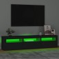 vidaXL Mueble de TV con luces LED negro 180x35x40 cm vidaXL Mueble de TV con luces LED negro 180x35x40 cm
